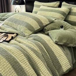 Bedding Sets High Quality Imitation Fur Winter Set Luxury Milk Velvet Warm Duvet Cover With Sheets Quilt Pillowcases