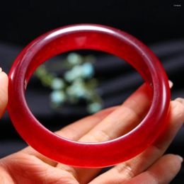 Bangle Certified Red Jade Women Healing Gemstone Fine Jewellery Genuine Myanmar Jadeite High Grade A Burma Jades Stone Bangles