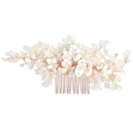 Hair Clips Jewellery Pearl Combs Non-slip Luxurious Headdress With Smooth Teeth For Women Girls Long & Thick