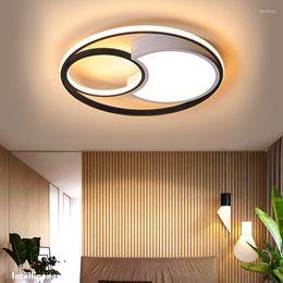 Ceiling Lights Nordic Bedroom Light Led Round Living Room Simple Modern Atmospheric Home Study