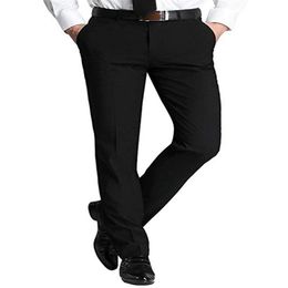 Men's Slim Handsome Black Separat Men's Match Fit Handsome Dress Pants Formal Business Slim-Fit Flat-Front Pants Great f210B