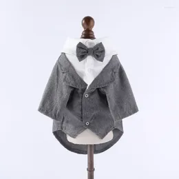 Dog Apparel Boy Clothes Wedding Suit Male Pet Clothing Tuxedo Pomeranian Poodle Bichon Schnauzer Coat Jacket Marriage Outfit