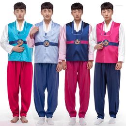 Ethnic Clothing Men Korean Hanbok Male Korea Tradition Costume 4 Colour Hanfu For Performance Cosply Party 89