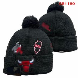 Luxury beanies BULLS Beanie CHI Chicago designer Winter Bean men women Fashion design knit hats fall Woollen cap letter jacquard unisex warm skull Sport Knit hat