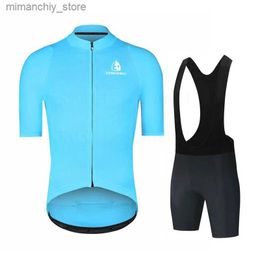 Cycling Jersey Sets Etxeondo Team Cycling Clothing Men Cycling Set Bike Clothing Breathab Anti-UV Bicyc Wear/Short Seve Cycling Jersey Sets Q231107