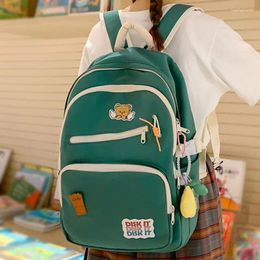 School Bags Trendy Women Nylon Bag Lady Leisure College Backpack Female Student Fashion Girl Travel Book Laptop Cool