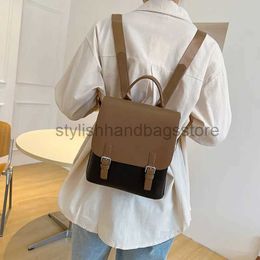 Other Bags 2023 Women's Simple Large Capacity Backpack Fasion PU Versatile Girl Commuter Bagstylishhandbagsstore