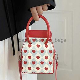 Shoulder Bags Handbags Westernized Parent-cild Denim Box Design Women's Small PU Crossbody Mout Red Bagcatlin_fashion_bags