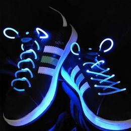 Синий цвет светодиодные оптоволоконные шнурки для обуви, шнурки хорошего качества El в 2023 году