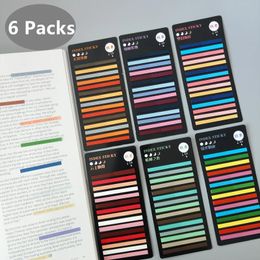 Packs 1800 Sheets Transparent Sticky Notes Book Tabs Superfine Index Notebook Bookmarks Page Markers Memo Pad Stationery