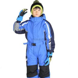 Other Sporting Goods Winter Children One-piece Ski Suits for Boys Girls Thermal Snowboarding Skiing Clothes Pants Outdoor Thickening Jumpsuits HKD231106