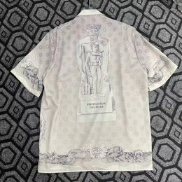 2023 fall new arrival mens designer luxury beautiful printing shirts - US SIZE shirts - high quality mens designer button short sleeve shirts