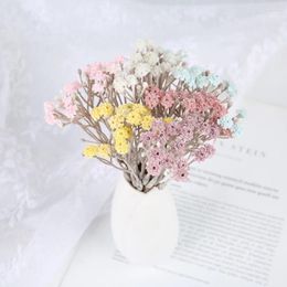 Decorative Flowers 18cm Artificial Handmade Wreath DIY Fake Flower Floral Vase Wedding Decor Gypsophila Bouquet Valentine's Day