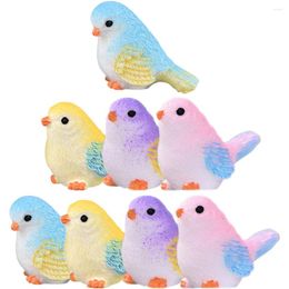 Garden Decorations Lovely Bird Figurine Ornaments Container Accessories Tiny Animals Figures