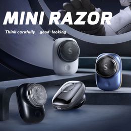 Razors Blades Mini Shave Electric Shaver Micro vibration Bass Motor Suitable for Home Car Travel NIN668 230406