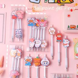 Ins Creative Gel Pen Stationery Cute Korean Stationary Ballpoint Girl Boy Pens Cartoon School Office Student Supplies