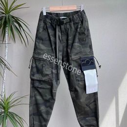 Stones Mens Pants camouflage Badge Patches Mens Track Pant Fashion Letters CP Designer Jogger Pants Cargo Pants Zipper Sports Trousers stoneislands cargo GHPA