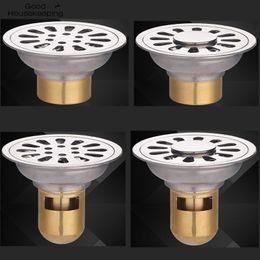 Drains 304 Stainless Steel 9 cm Round Deodorant Floor Kitchen Bathroom Washing Machine Balcony Dualuse 230406