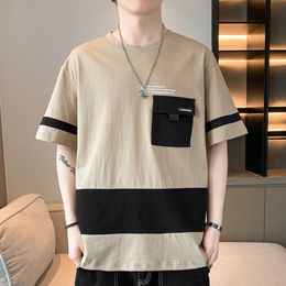 Men's T-Shirts Hip Hop T Shirts For Men Summer Clothes Japan Style Harajuku Tops Men Short Sleeve Tee Shirts Streetwear Tops Mens 230420