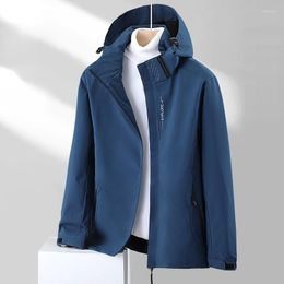 Men's Jackets Male Mens Hiking Jacket Bomber Windbreaker Sweatshirts Outdoor Camping Travel Hoodies Waterproof Mackintosh