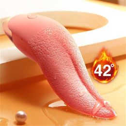 Sex toy massager Realistic Tongue Licking Vibrator For Women Clitoris Stimulation Blowjob Female Orgasm Machine Adult Toys 18