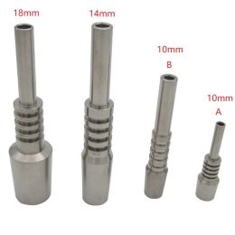 100% Real Titanium Nail Tip Nectar Smoking Accessories 10mm 14mm 18mm GR2 Inverted Grade 2 Ti Nails for NC Kit Dab Rigs VS Glass Bong Water Pipe 4types