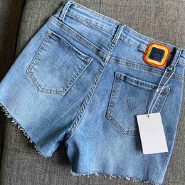 Women's Shorts Women's denim shorts embroidered decoration casual wild fashion slim women's shorts 230406