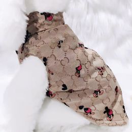 Designer Dog Clothes Pet Outdoor Coats Winter Warm Weather Pets Vest Winter Warm Clothes