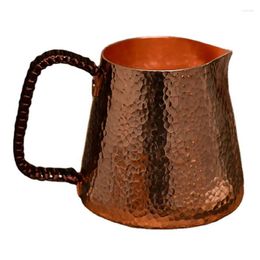 Mugs Pure Purple Copper Fair Cup Tea Sea Vintage Gold Border Cups Handmade Burn Water Japanese Coffee Mug Metal Bar Utensils