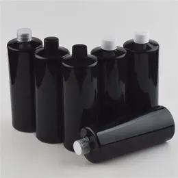 Storage Bottles 14pcs 500ml Empty Black Cosmetic With Screw Cap Big Lotion Plastic Container Withopper DIY For Cosmetics