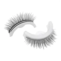 False Eyelashes 1pair Natural Reusable Charming Eye Makeup Professional Fake 3D Self Adhesive Stage Lashes Party Daily Club