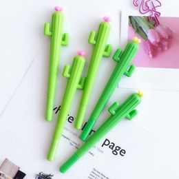 Gel Pens Fresh Plant Pen Lovely Small Modelling Neutral Creative Learning Stationery 0.5mm Black Individual Fountain