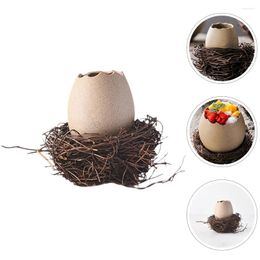 Bowls Ceramic Planter Eggshell Flower Pot Tableware Flowerpot Home Decor Ceramics Vase Bird