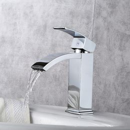 Bathroom Sink Faucets aan Matte Black Basin Water Tap Solid White Brass Cold Single Handle Mixer 230406