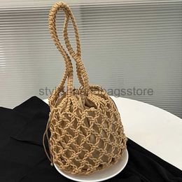 Shoulder Bags Small Design Straw Woven Summer Grade Water Bucket Selling Westernised Crossbody Bagstylishhandbagsstore