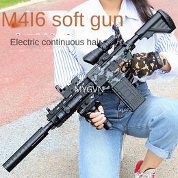 M416 Electric Burst Children's Soft Bullet Toy Gun Simulation Sniper Assault Toy Gun CS Prop Movie Prop Outdoor Gift