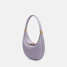 Songmont luna pink designer bag crossbody luxury handbags solid genuine leather shoulder bags underarm hobo sac lady pochette formal casual xb076