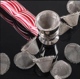 2023 Smoking Pipes Dry pipe metal filter V-shaped mesh pipe accessories booster mesh stainless steel filter Smoking pot booster mesh smoking accessories