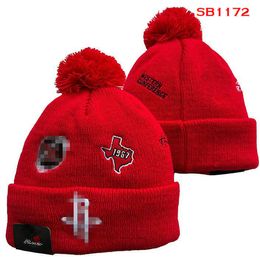 Luxury beanies Rockets Beanie Houston designer Winter men women Fashion design knit hats fall woolen cap letter jacquard unisex warm skull Sport Knit hat a0