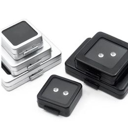 Jewelry Boxes Small Loose Diamond or Gem Stone Display Metal Box Case Storage Container-Jewelry Stones Holder Gemstone Organizer
