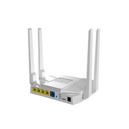 Dual Band 2.4G 5GHz 1200Mbps Wireless Wifi Gigabit Router Wide Coverage Stable Wifi Signal High Gain Antennas