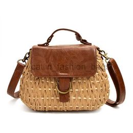 Shoulder Bags Handbags Vintage straw bag Pig Crossbody bag weavingcatlin_fashion_bags