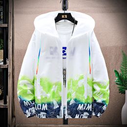 Designer Sunscreen Clothing Men's Lightweight Ice Silk Jacket 2023 Summer Trend Printed Jacket Sunscreen Skin Luxury coats