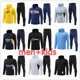 2023 Football hoodie Tracksuits Jacket sets Men kids Sportswear 22 23 Half pulled Long Sleeve soccer football training suit survetement foot chandal jogging suit