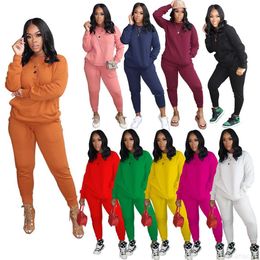 Women Designers Clothes 2023 tracksuits Long Sleeved Pullover Sportswear Casual Two Piece Outfits Fashion Plus Size Clothing S-XXXL