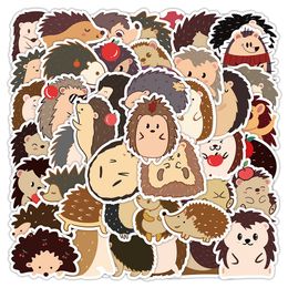 60PCS Lovely Cartoon Hedgehog Stickers Funny Animals Hedgehog Graffiti Stickers Mixed Phone Case Luggage Waterproof Decal