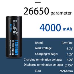 Original Bestfire 26650 5000mAh 4000mAh 2600mAh 5C Discharge Fishing Lamp Electric Tool Electronic Product Special Rechargeable Lithium Battery