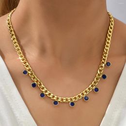 Chains Bohemia Fashion Big Necklace For Women Twist Gold Color Silver Plated Chunky Thick Lock Choker Chain Necklaces Party Jewelry