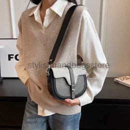 Shoulder Handbags Ladies on 2023 Quality Pu Fasion Saddle Soulder Messenger Bags Advanced Versatilestylishhandbagsstore