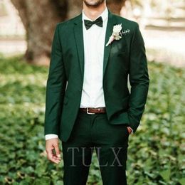 Men's Suits 2023 Latest Men's Suit Coat Pants Designs Slim Fit Notched Lapel 2 Pieces Men Wedding Groom Tuxedos Costume Homme Mariage